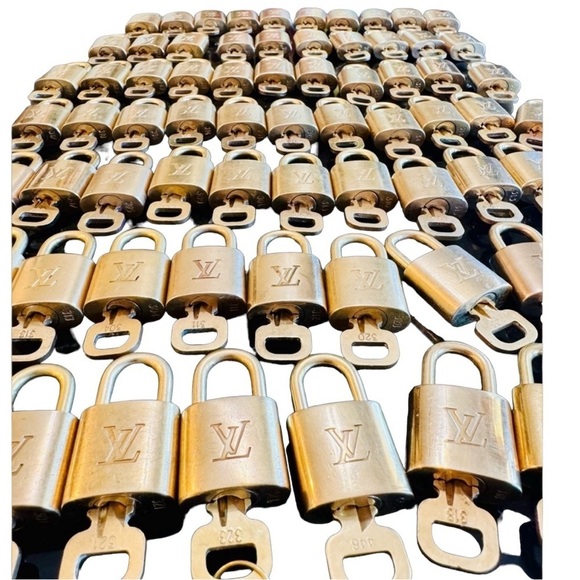 Louis Vuitton Brass Lock & Key Set - Picture 1 of 6